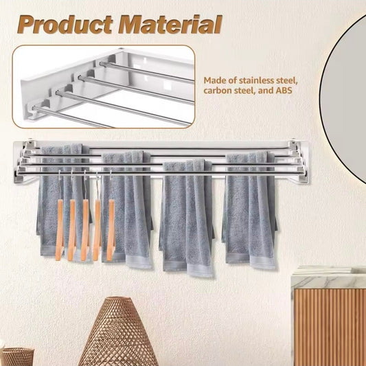 Wall-Mounted Foldable Drying Rack