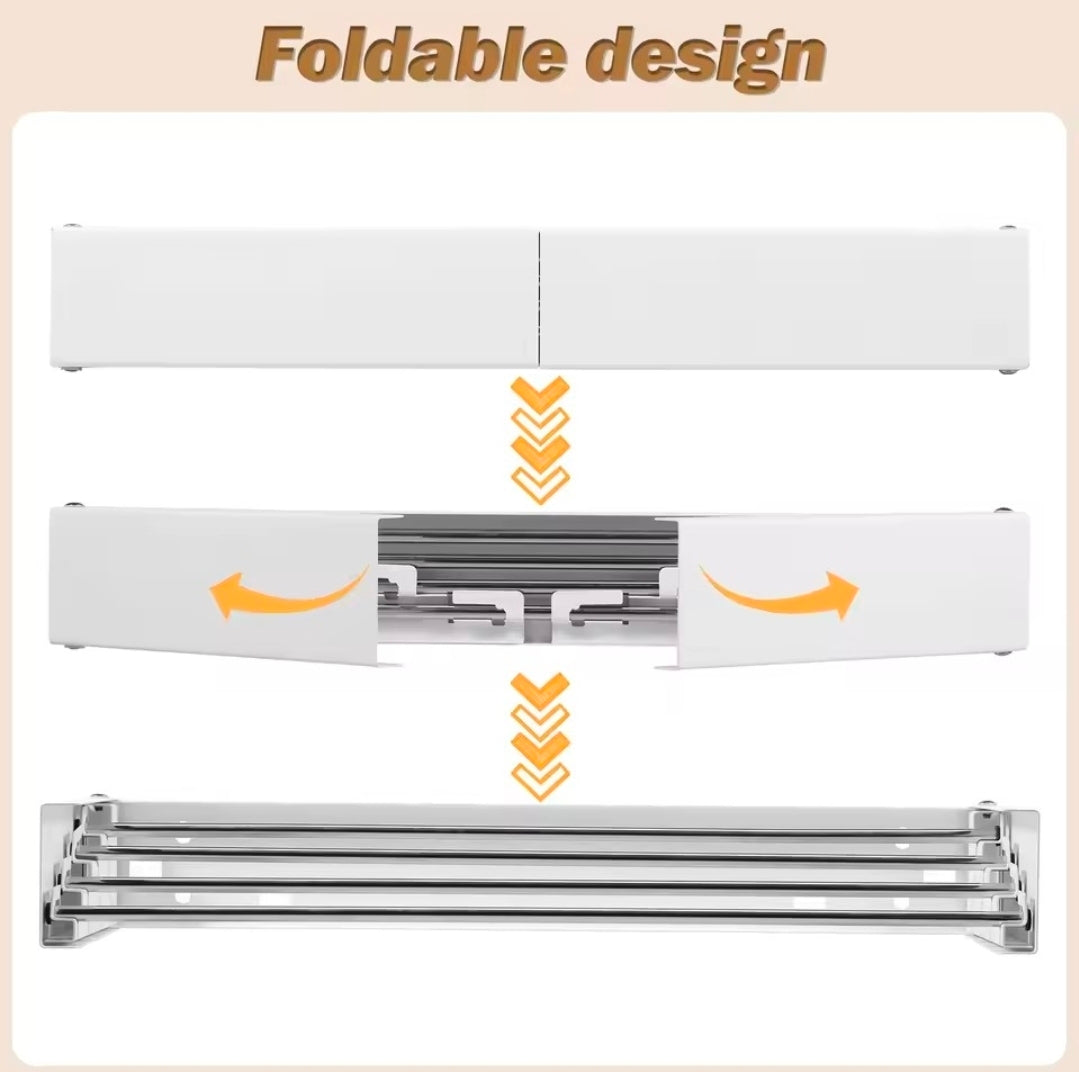 Wall-Mounted Foldable Drying Rack